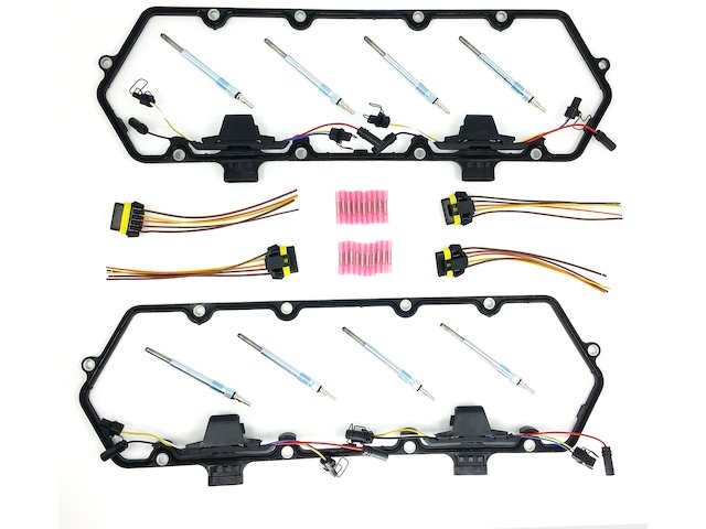 Replacement 7.3L Powerstroke Diesel Valve Cover Gasket Set With Glow Plugs