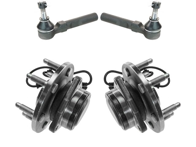 TRQ Wheel Hub Assembly and Tie Rod End Kit