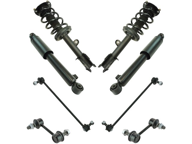 TRQ Shock Strut Coil Spring Sway Bar Link Kit