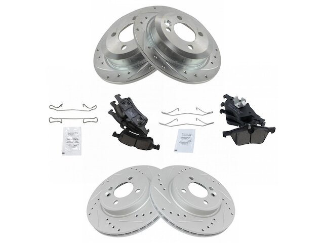 TRQ Brake Pad and Rotor Kit