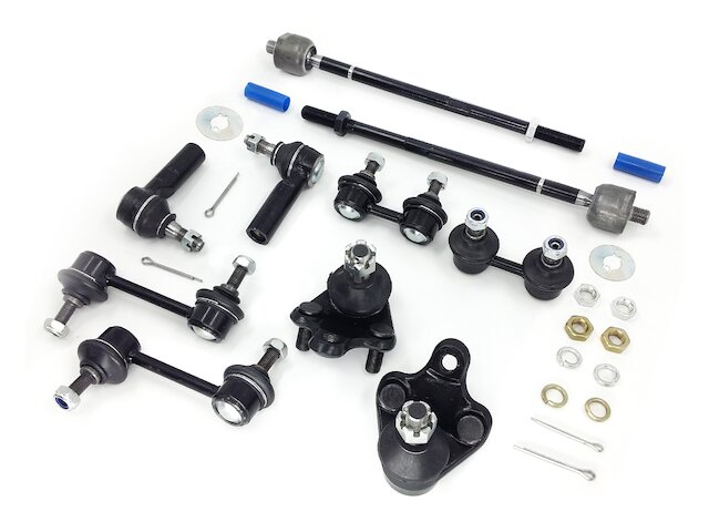 Replacement Tie Rod Ends Ball Joints Sway Bar Links Kit