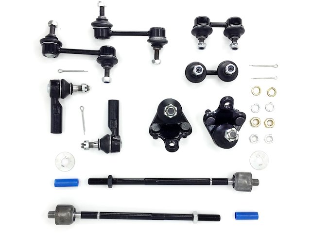 Replacement Tie Rod Ends Ball Joints Sway Bar Links Kit