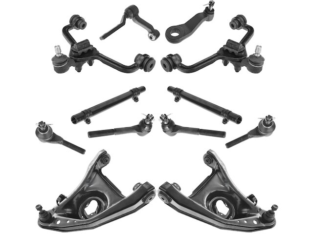 TRQ Control Arm Tie Rod Pitman Idler Arm Kit