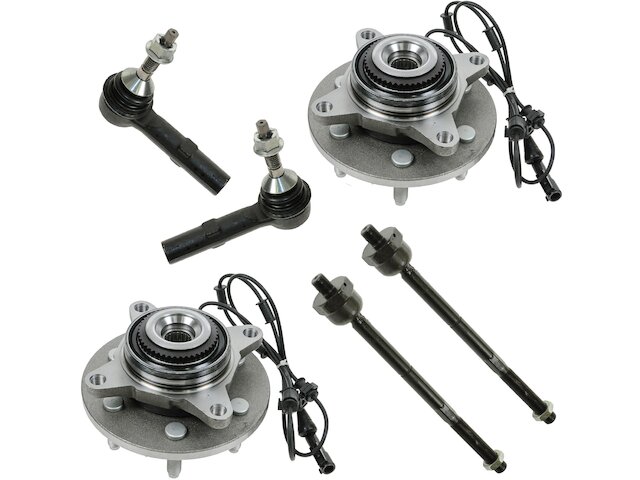 TRQ Wheel Hub Assembly and Tie Rod End Kit