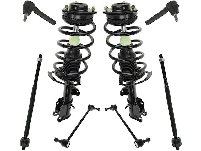 TRQ Strut Coil Spring Sway Bar Link Kit