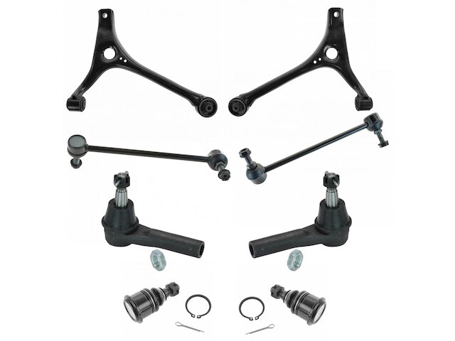 TRQ Control Arm Ball Joint Tie Rod and Sway Bar Link Kit