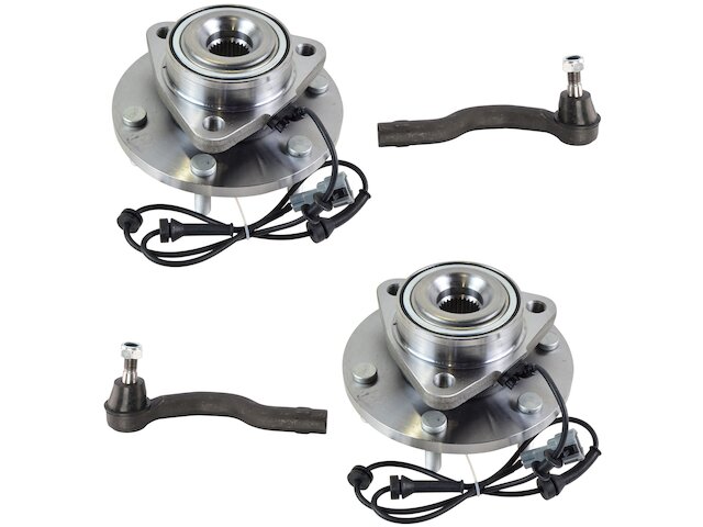 TRQ Wheel Hub Assembly and Tie Rod End Kit