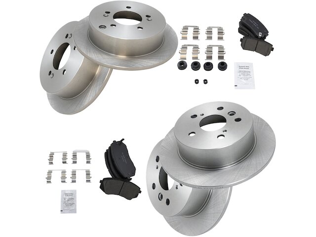 TRQ Brake Pad and Rotor Kit