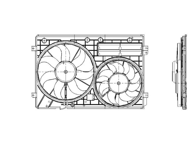 TYC Radiator Fan Assembly