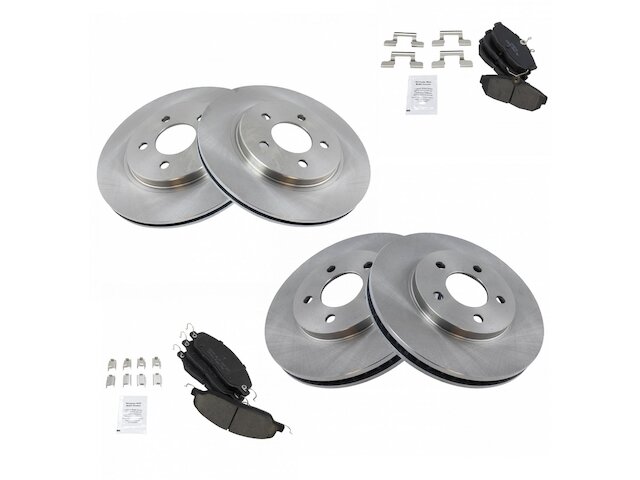 TRQ Brake Pad and Rotor Kit