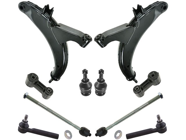 TRQ Control Arm Ball Joint Tie Rod and Sway Bar Link Kit