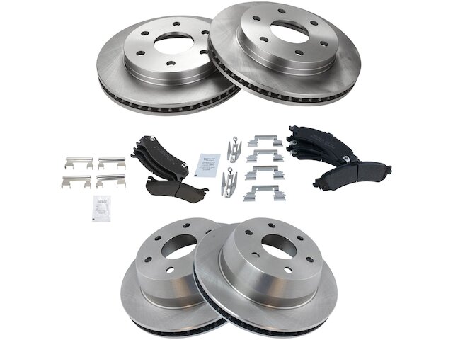 TRQ Brake Pad and Rotor Kit