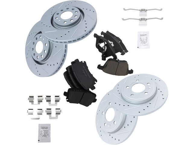 TRQ Brake Pad and Rotor Kit