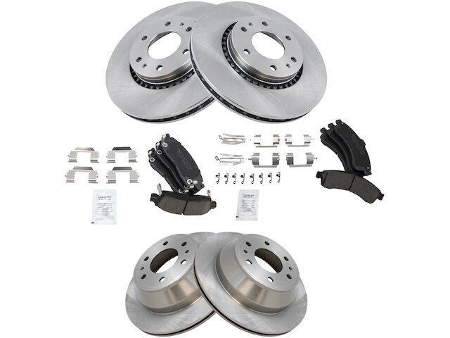 TRQ Brake Pad and Rotor Kit