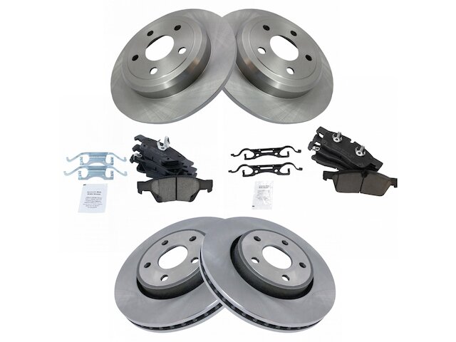 TRQ Brake Pad and Rotor Kit