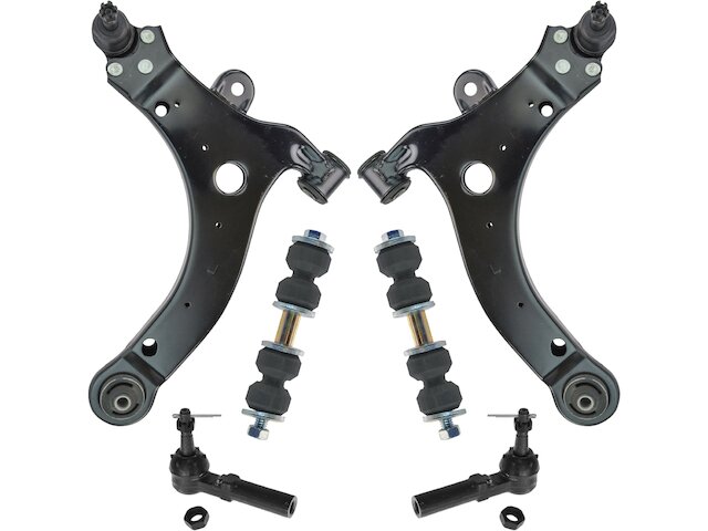 TRQ Control Arm Ball Joint Tie Rod and Sway Bar Link Kit