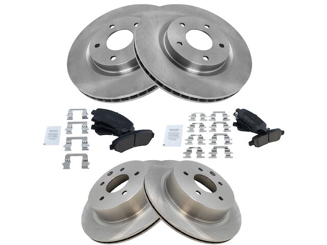 TRQ Brake Pad and Rotor Kit