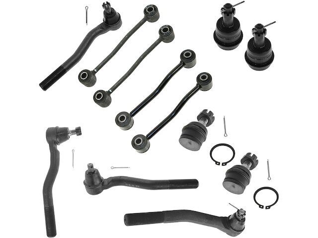 TRQ Ball Joint Sway Bar Link Tie Rod End Kit