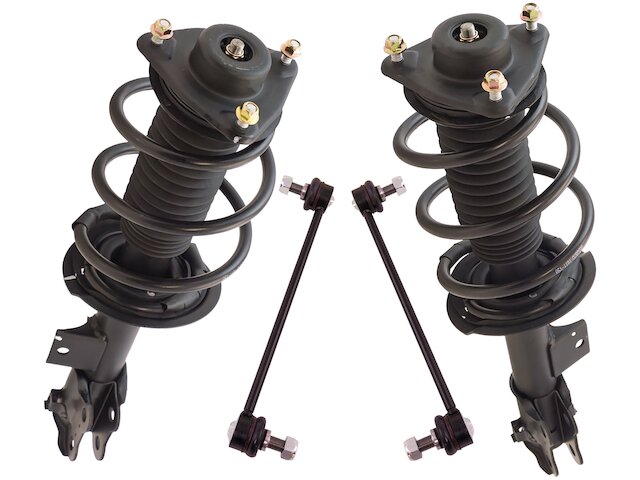 TRQ Strut Coil Spring Sway Bar Link Kit