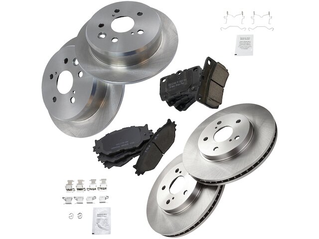 TRQ Brake Pad and Rotor Kit