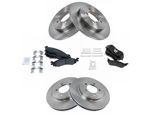 TRQ Brake Pad and Rotor Kit