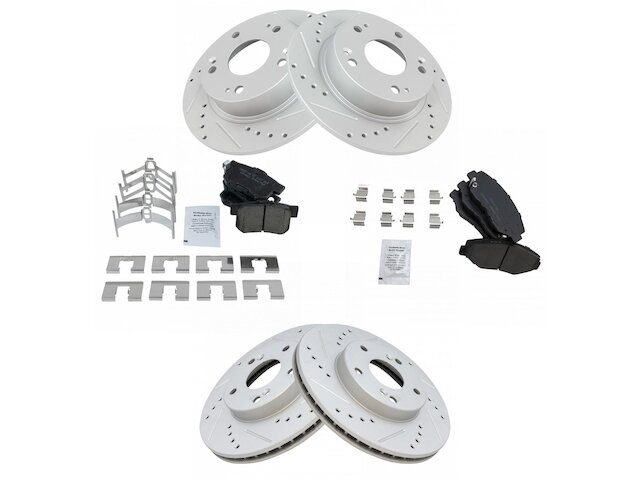 TRQ Brake Pad and Rotor Kit