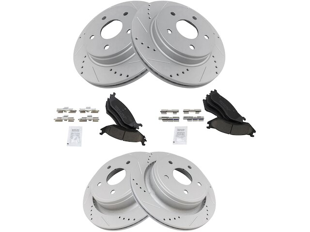 TRQ Brake Pad and Rotor Kit