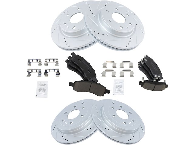 TRQ Brake Pad and Rotor Kit