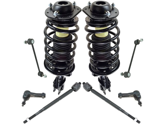 TRQ Strut Coil Spring Sway Bar Link Kit