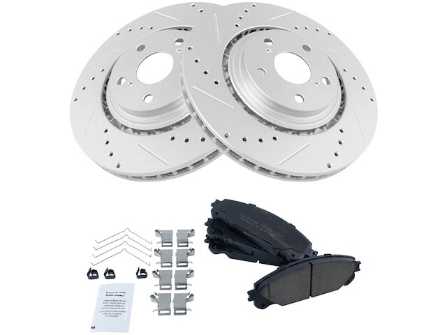 TRQ Brake Pad and Rotor Kit