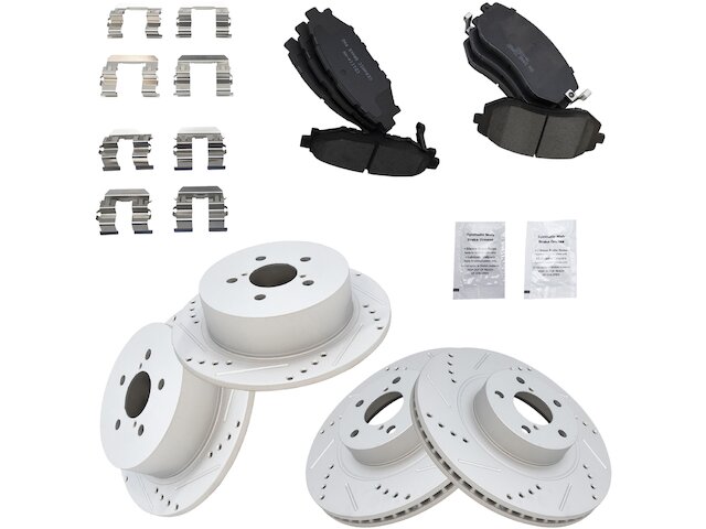 TRQ Brake Pad and Rotor Kit