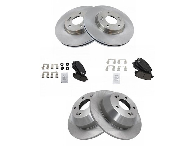 TRQ Brake Pad and Rotor Kit