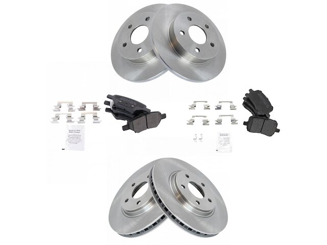 TRQ Brake Pad and Rotor Kit