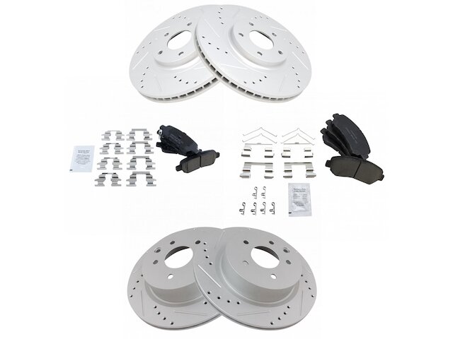 TRQ Brake Pad and Rotor Kit