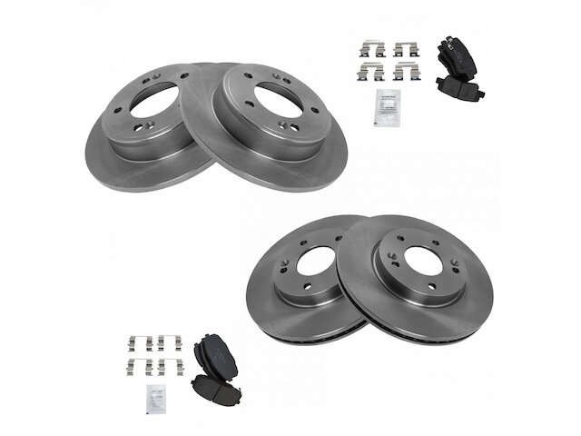 TRQ Brake Pad and Rotor Kit