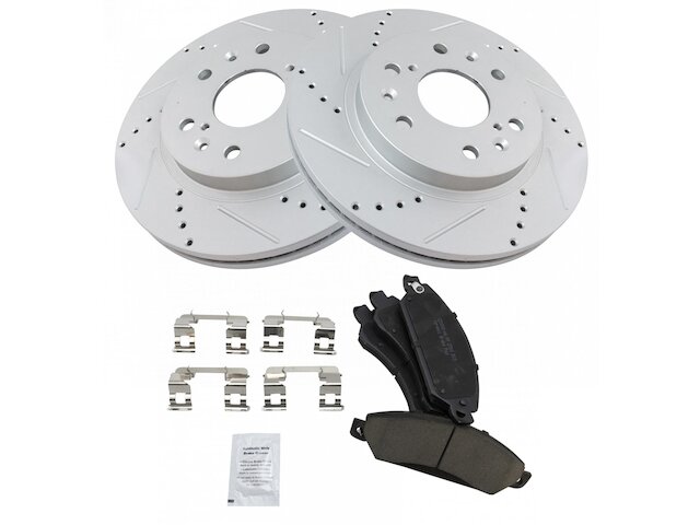 TRQ Brake Pad and Rotor Kit