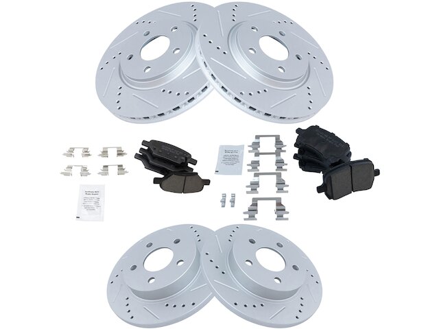 TRQ Brake Pad and Rotor Kit