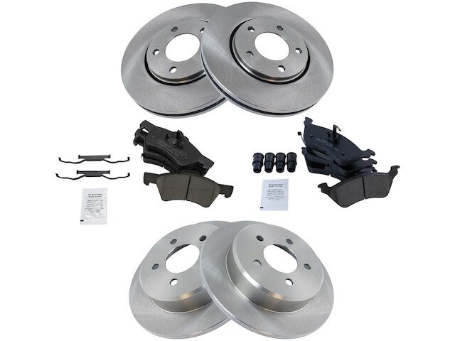 TRQ Brake Pad and Rotor Kit