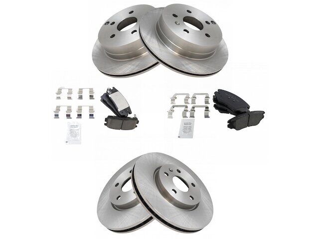 TRQ Brake Pad and Rotor Kit