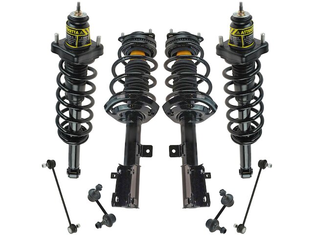 TRQ Strut Coil Spring Sway Bar Link Kit