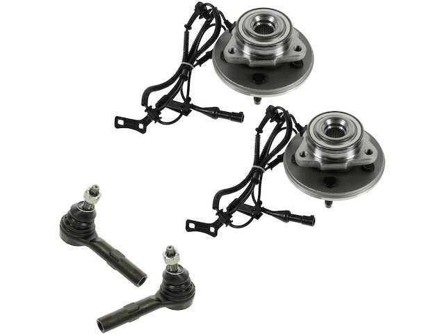 TRQ Wheel Hub Assembly and Tie Rod End Kit