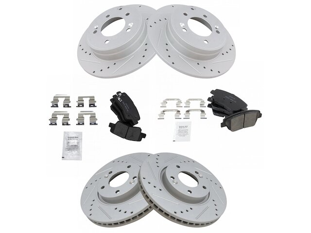 TRQ Brake Pad and Rotor Kit