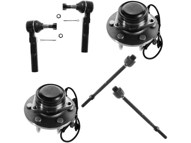 TRQ Wheel Hub Assembly and Tie Rod End Kit