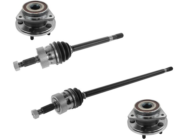 TRQ Axle and Wheel Hub Assembly Kit