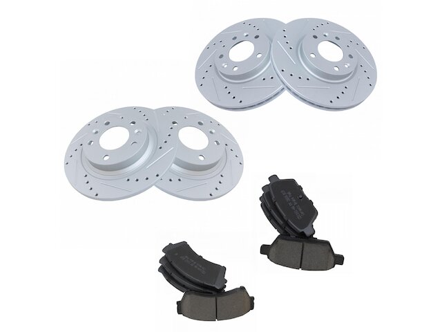 TRQ Brake Pad and Rotor Kit