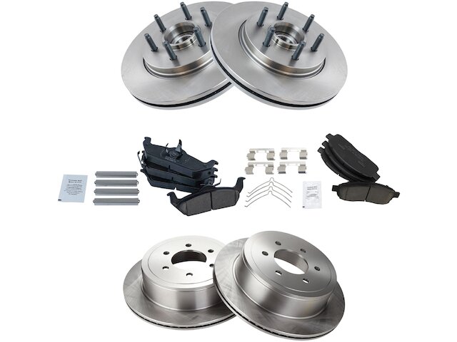 TRQ Brake Pad and Rotor Kit