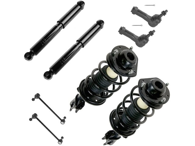 TRQ Shock Strut Coil Spring Sway Bar Link Kit